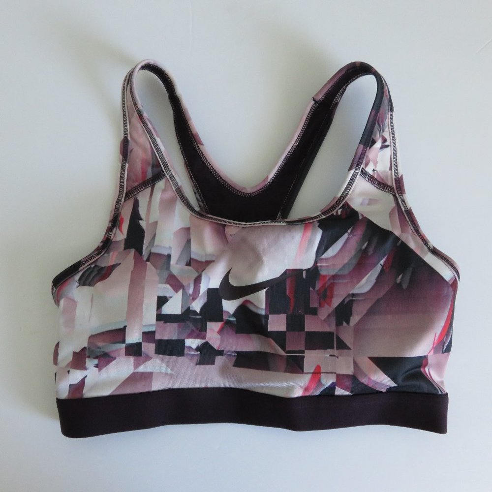 Nike Dri Fit Geometric Sports Bra Size Small